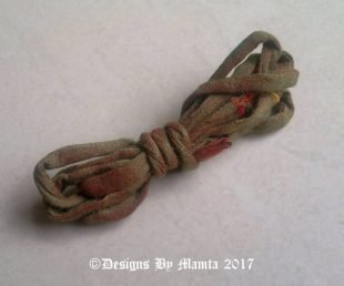 Olivine Green Brown Silk Cord