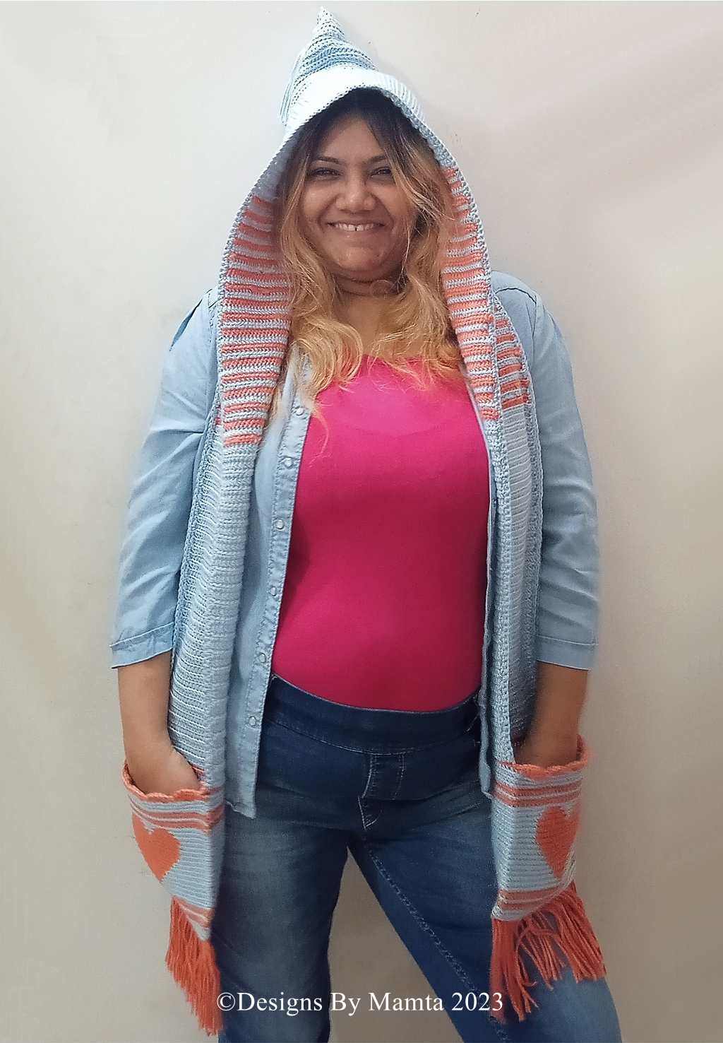 Pixie Heart Scarf Crochet Pattern