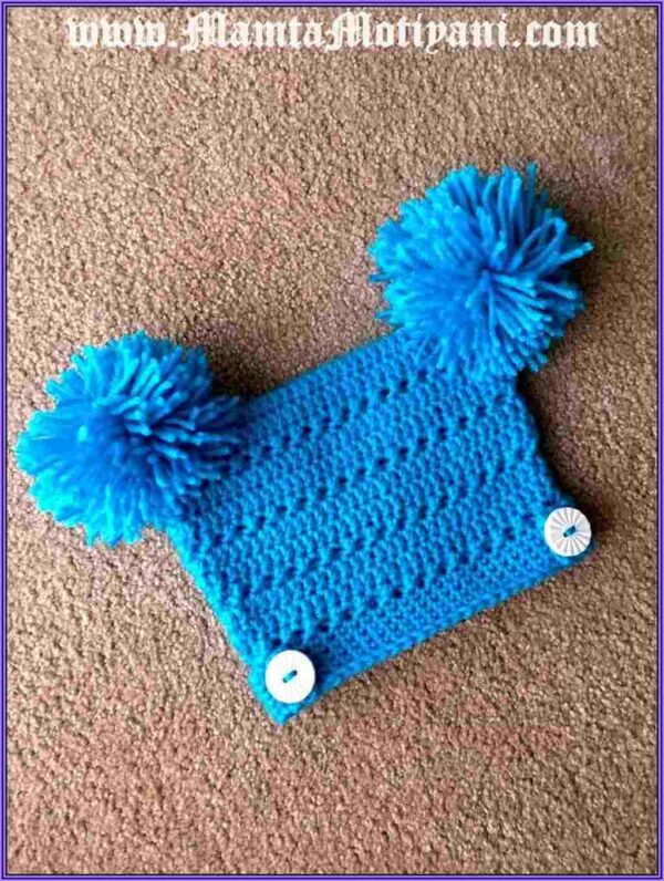 Pom Pom Beanie Crochet Pattern