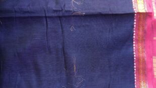 Purple Ilkal Sari Fabric