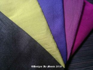 Purple Ranunculus Fat Quarter Art Silk Fabric
