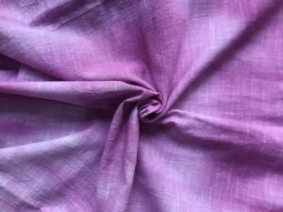 Purple Woven Slub Cotton Fabric