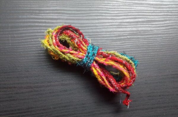 Rainbow Sari Ribbon Cord