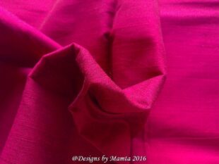 Raspberry Pink Silk Dupioni Fabric