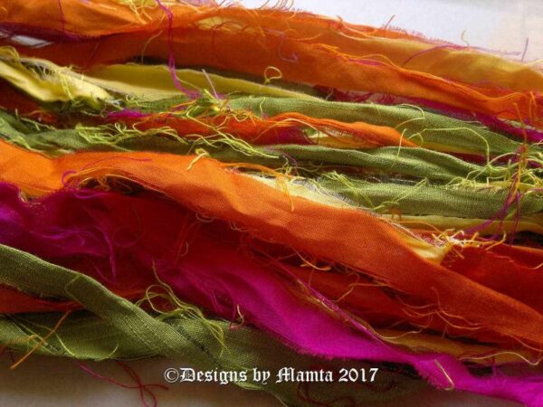 Recycled Silk Sari Ribbons