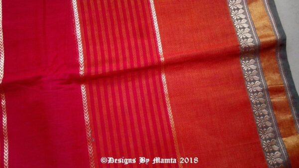 Red Indian Saree Fabric