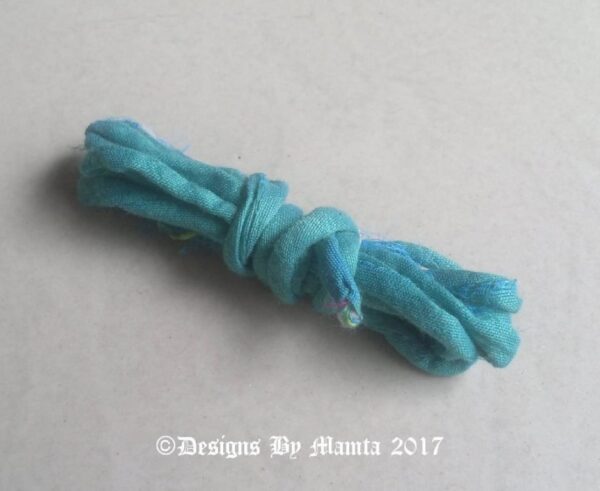 Robin Egg Blue Silk Fabric Cord