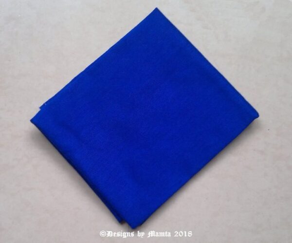 Royal Blue Art Silk Fat Quarter