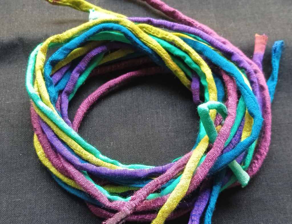 Set Of 5 Polyester Fabric Cords