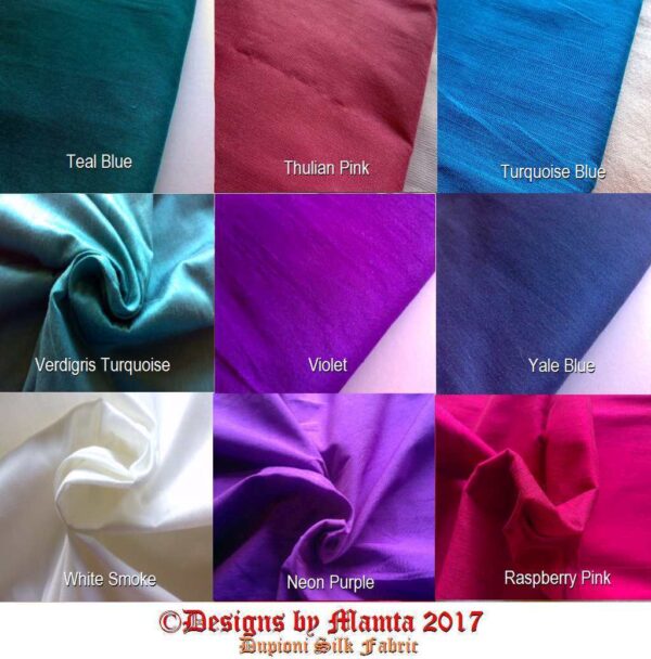 Fat Quarter Dupioni Silk Fabric | Designer Fair Trade Indian Fabrics