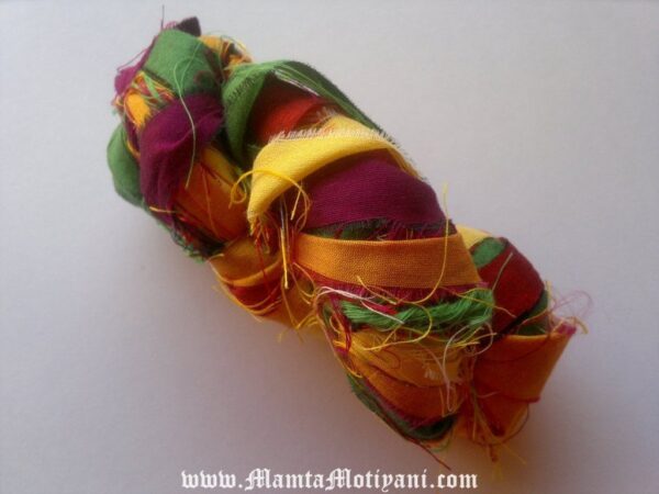 Silk Sari Ribbon Yarns