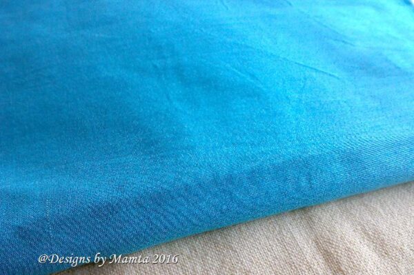 Sky Blue Indian Art Silk Fabric
