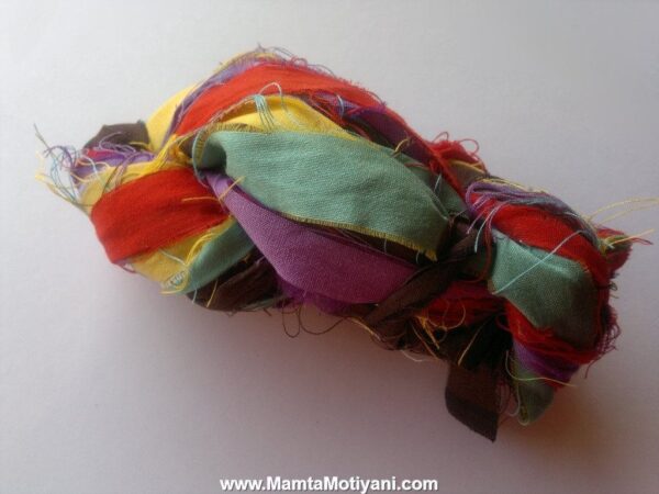 Summertime Brights Silk Sari Ribbon Yarn