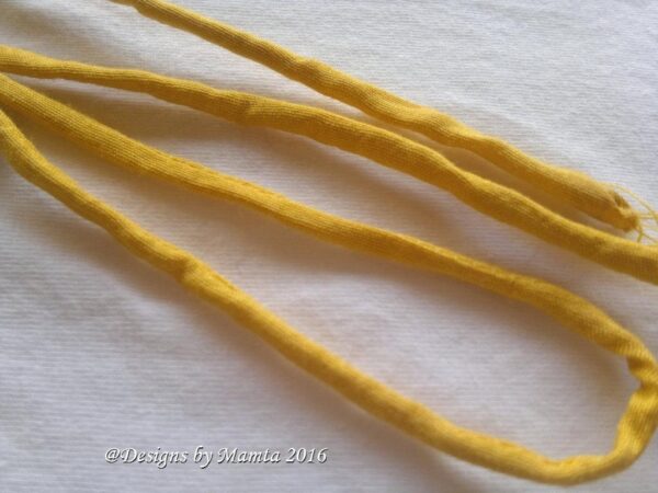 Sunshine Yellow Dupioni Thick Silk Cord