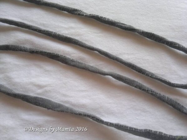Thick Gray Silk Cord For Crafts