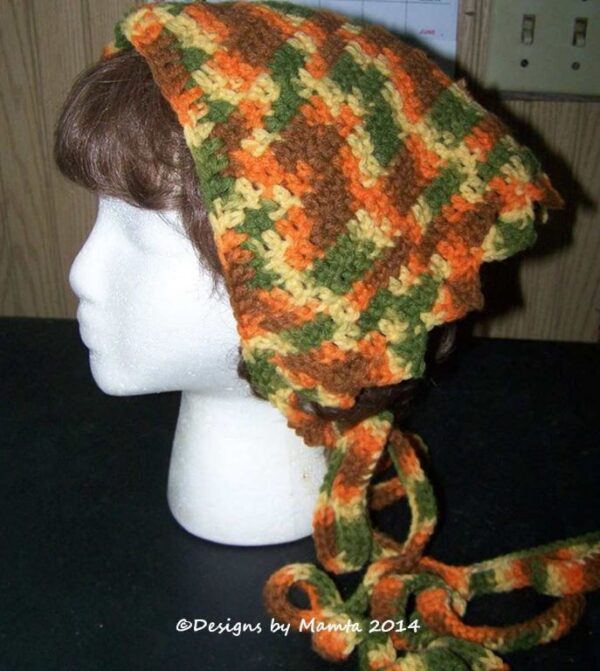 Triangular Crochet Head Scarf Pattern