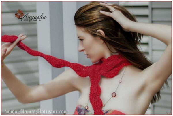 Valentine Hearts Crochet Scarf Pattern