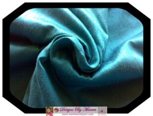 Verdigris Turquoise Silk Dupioni Fabric