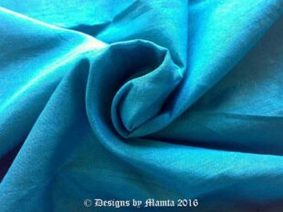 Vibrant Teal Blue Silk Dupioni Fabric