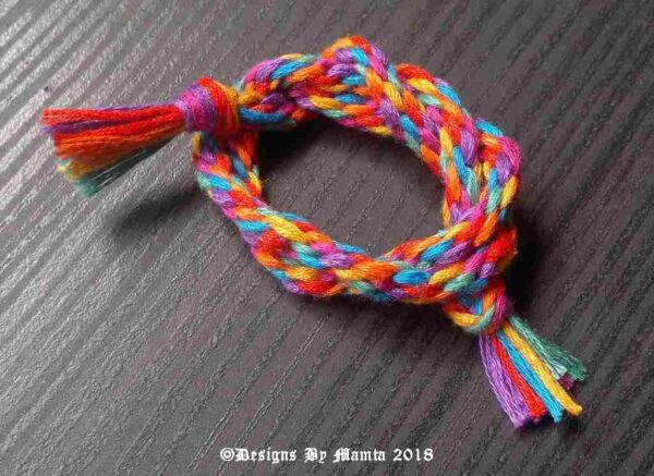 Vivid Rainbow Kumihimo Rope Cord