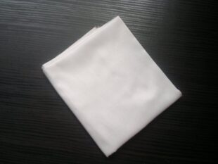 White Smoke Dupioni Silk Fabric
