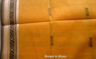 Yellow Handloom Saree Fabric